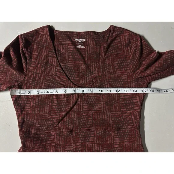 Toad & Co Rosalinda Women Print Samba Knit Stretch Dress Size XS AC6067 - Picture 8 of 15